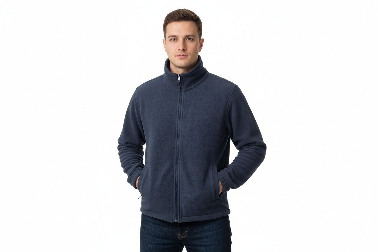 Uneek Classic Full Zip Micro Fleece Jacket - Gray