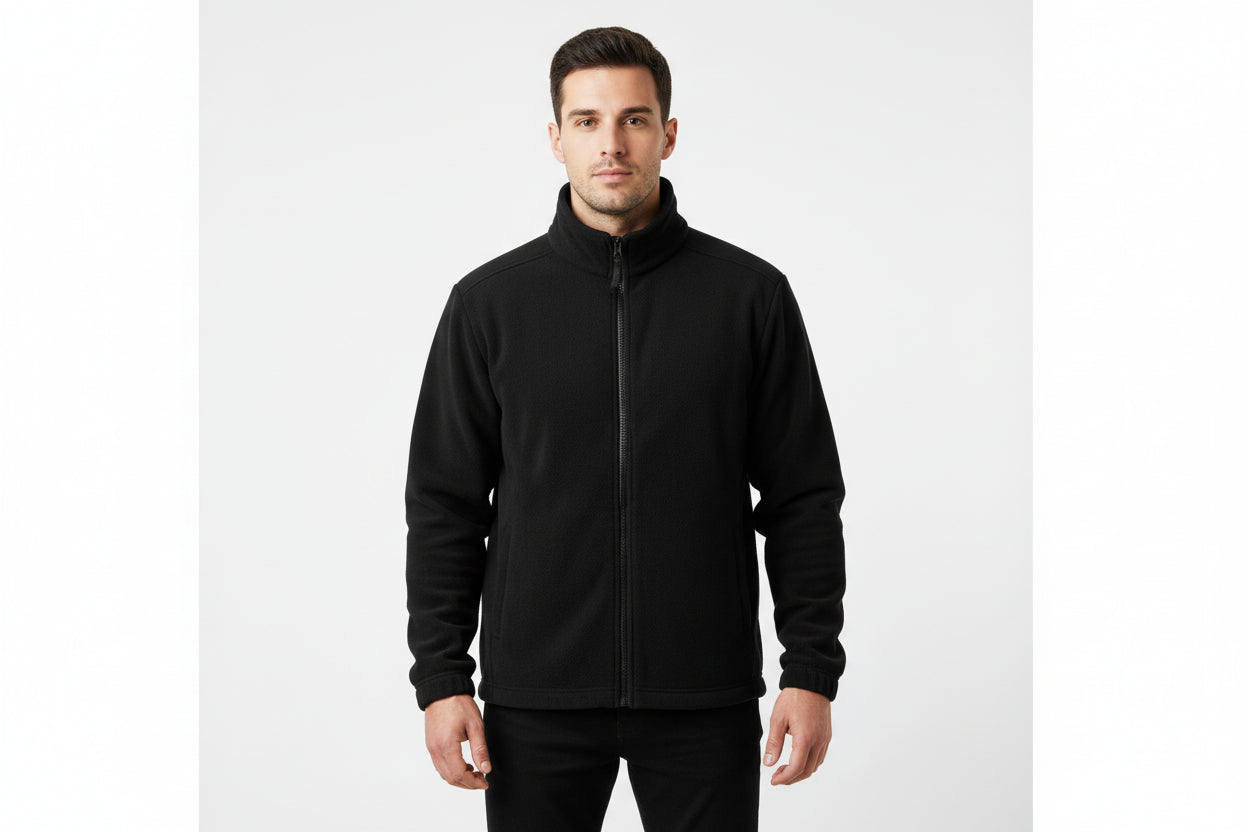 Uneek Classic Full Zip Micro Fleece Jacket - Black