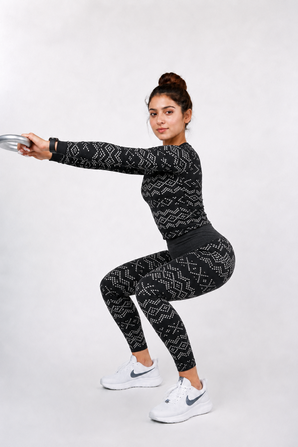 Seamless Baby Soft Dry Fit Women's Suit (Zig Zag Lines)