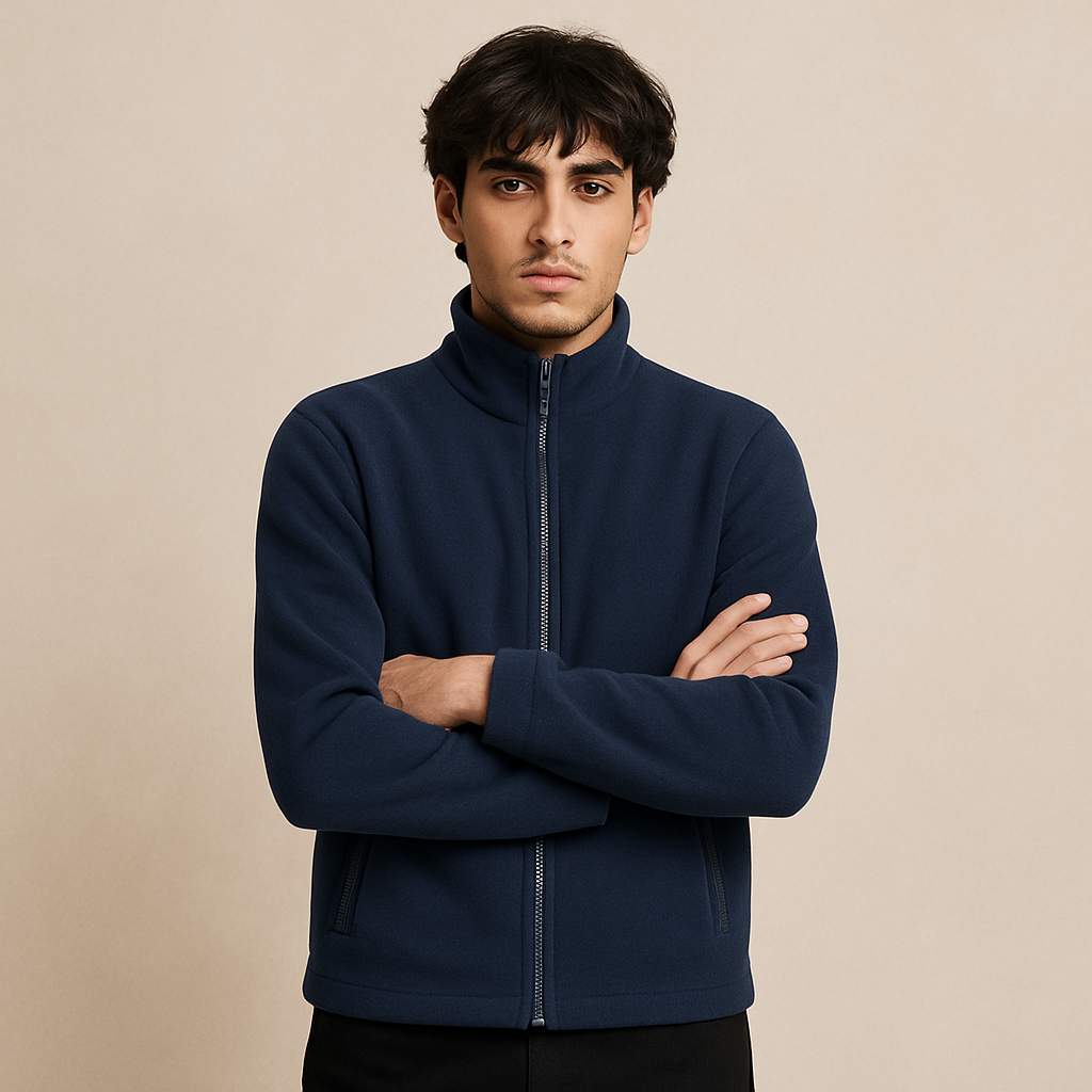 Uneek Classic Full Zip Polar Fleece Jacket - Navy