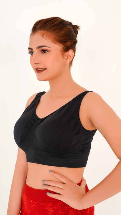 Double-Layered Seamless Comfort Bra (Pack of 3)