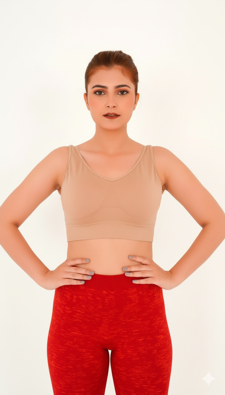Double-Layered Seamless Comfort Bra (Pack of 3)