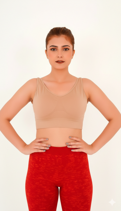 Double-Layered Seamless Comfort Bra (Pack of 3)