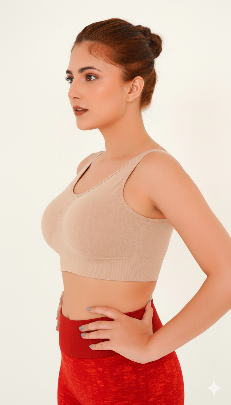 Double-Layered Seamless Comfort Bra (Pack of 3)