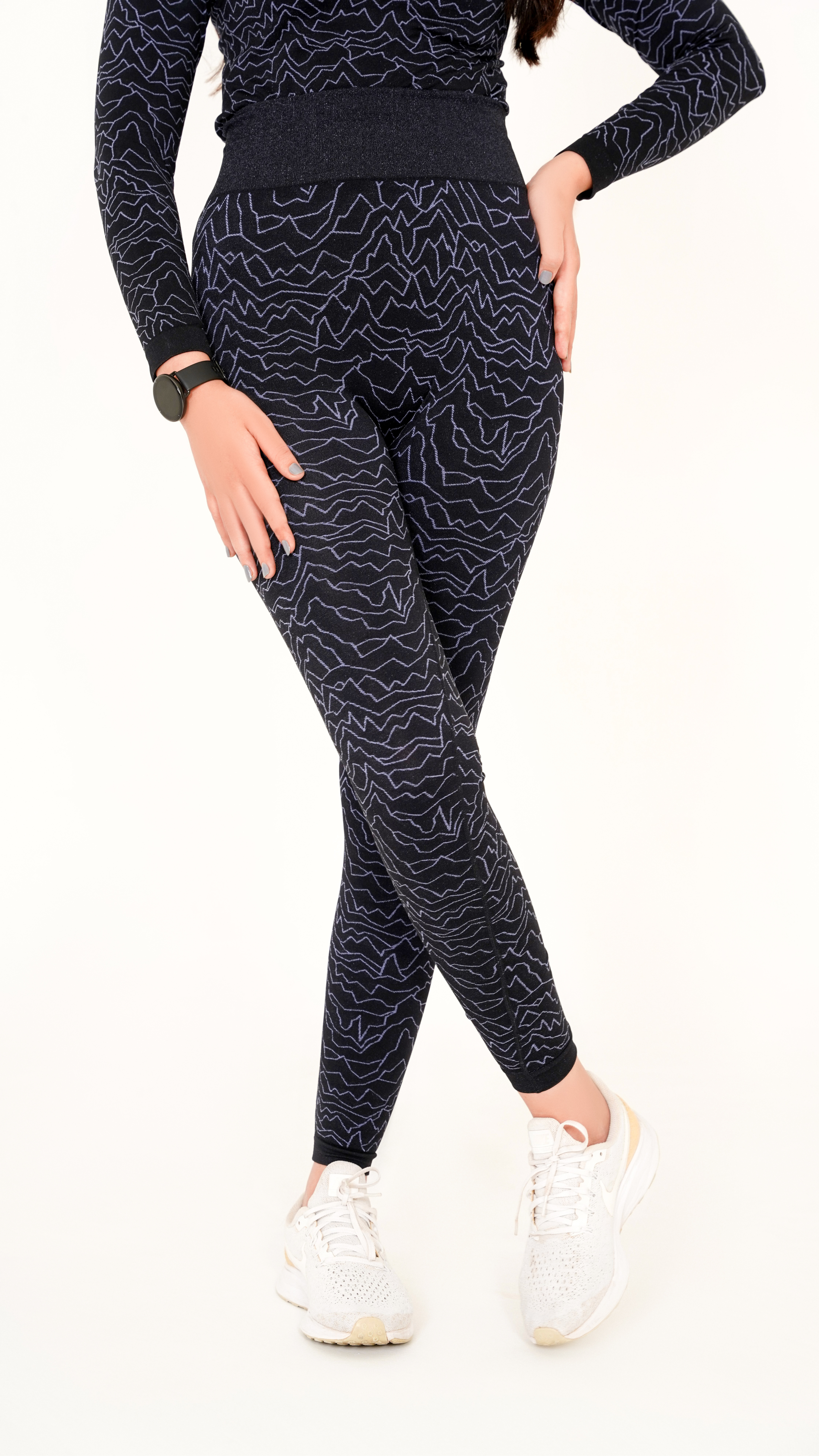 Seamless Synthetic Fiber Comfort Leggings