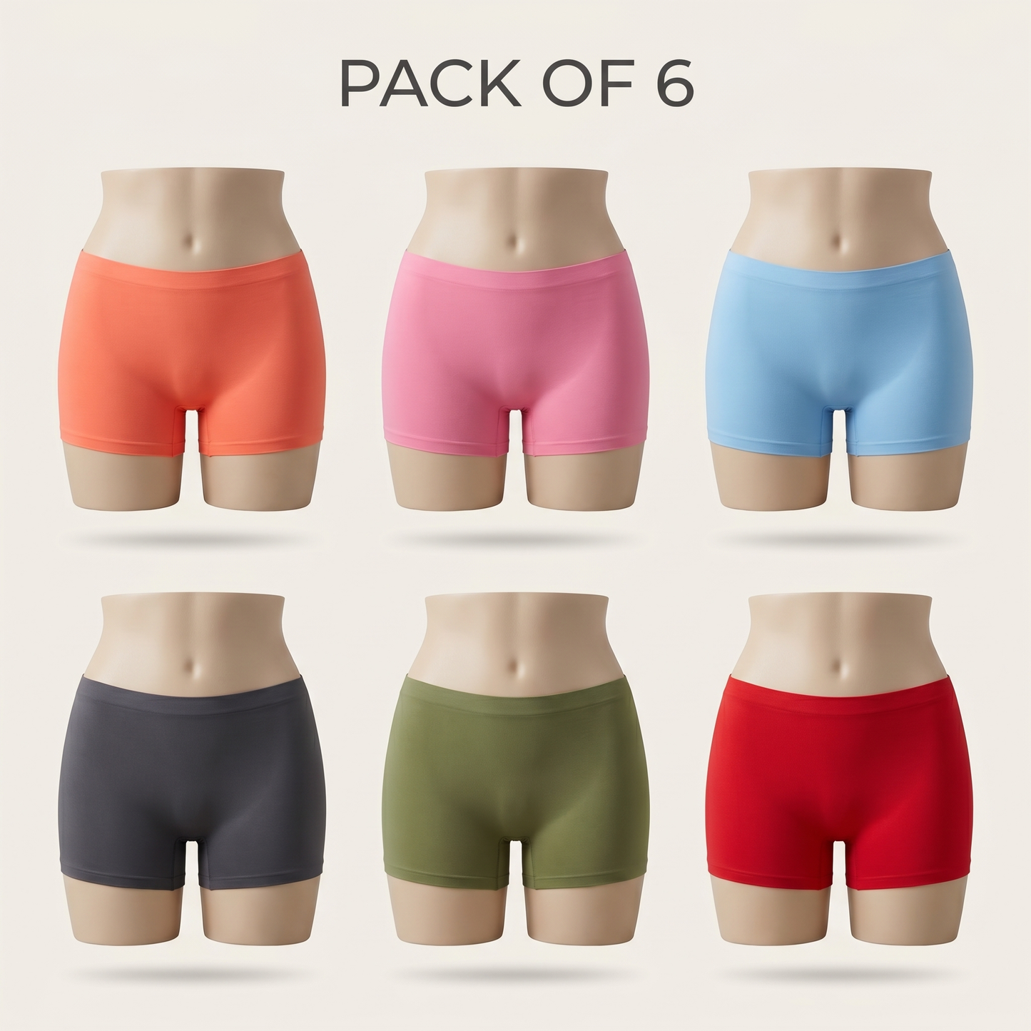 Pack of 6 Soft Seamless Boy Short