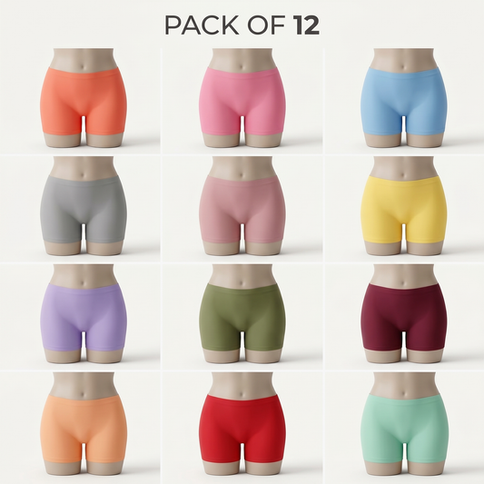 Pack of 12 Soft Seamless Boy Short