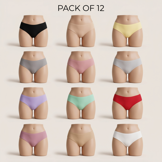 Seamless Underwear Pack of 12